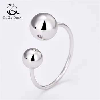 New Fashion Jewelry Simple Sweet Glossy Big And Small Beads 925 Sterling Silver Personality Beautiful Ball Opening Rings R413
New Fashion Jewelry Simple Sweet Glossy Big And Small Beads 925 Sterling Silver Personality Beautiful Ball Opening Rings R413
