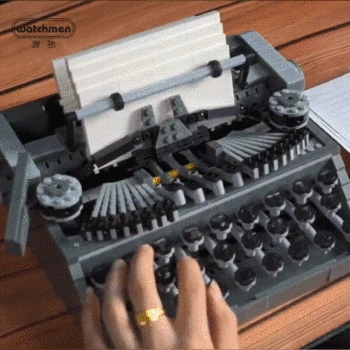 Creative Bricks Technic MOC Retro Typewriter 3D Model Building Blocks Office Work DIY The Coolest Toys for Adults Christmas Gift
Creative Bricks Technic MOC Retro Typewriter 3D Model Building Blocks Office Work DIY The Coolest Toys for Adults Christmas Gift
