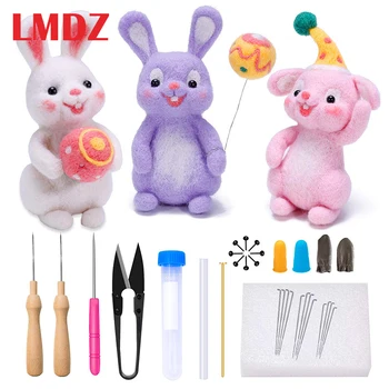 LMDZ Wool Needle Felt Kit Needle Felted Animals Needle Felted Bunny Gift for Girl Wool Felted Rabbits with Instructions
LMDZ Wool Needle Felt Kit Needle Felted Animals Needle Felted Bunny Gift for Girl Wool Felted Rabbits with Instructions