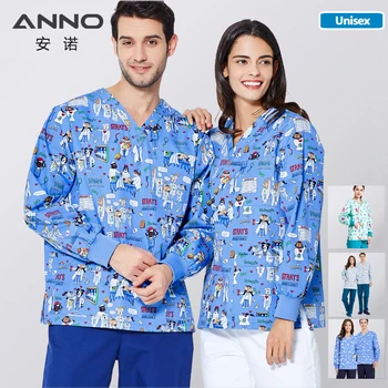 Autumn Winter Medical scrubs Cartoon Long Sleeves Nursing Uniforms SPA Hospital Clothing Dental Clinic for Men Women
Autumn Winter Medical scrubs Cartoon Long Sleeves Nursing Uniforms SPA Hospital Clothing Dental Clinic for Men Women