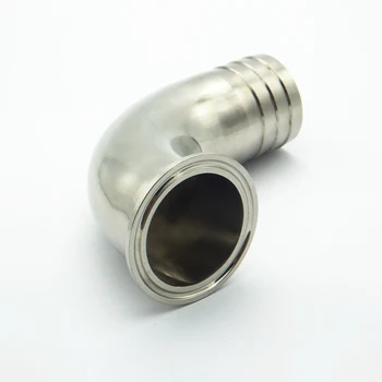 1-3/4" 45mm OD Hose Barb 304 Stainless Steel Sanitary Ferrule 90 Degree Elbow Pipe Fitting For Home Brew Fit 2" Tri Clamp
1-3/4" 45mm OD Hose Barb 304 Stainless Steel Sanitary Ferrule 90 Degree Elbow Pipe Fitting For Home Brew Fit 2" Tri Clamp