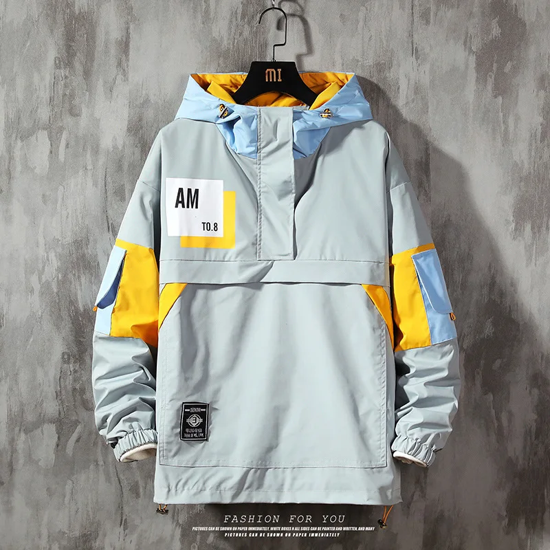 Print Streetwear Jacket Patchwork Color Zipper Windbreaker Pocket Nylon Unisex Hoodies Jacket
Print Streetwear Jacket Patchwork Color Zipper Windbreaker Pocket Nylon Unisex Hoodies Jacket