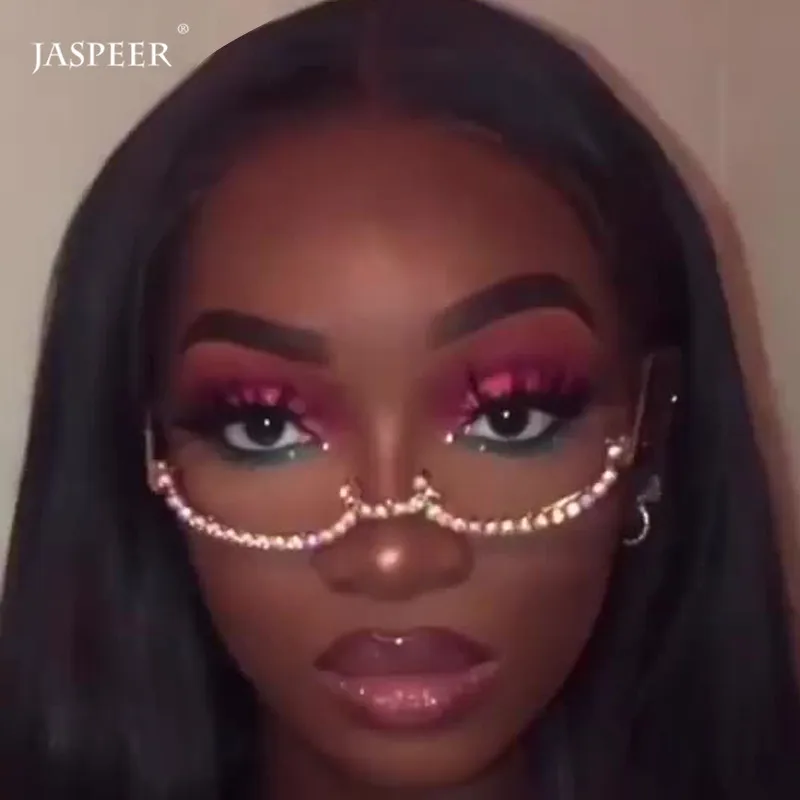JASPEER Rhinestone Eyeglass Diamond Sunglasses Frames For Women Diamond Eye Glasses Frames For Men Eyewear Sunglasses Decoration
JASPEER Rhinestone Eyeglass Diamond Sunglasses Frames For Women Diamond Eye Glasses Frames For Men Eyewear Sunglasses Decoration