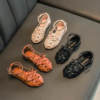 Girls Sandals Kids Shoes Princess Sweet Toe-capped Anti-kick Beach Sandals Toddlers Big Children's Soft Summer Shoe Size 26-30 
Girls Sandals Kids Shoes Princess Sweet Toe-capped Anti-kick Beach Sandals Toddlers Big Children's Soft Summer Shoe Size 26-30