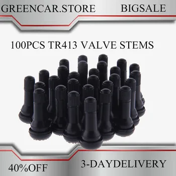 100 Pcs. Universal TR413Snap Car Tubeless Tire Valve Strings Rubber Copper Vacuum Tire Air Valve for Auto Motorcycle Motorbike 
100 Pcs. Universal TR413Snap Car Tubeless Tire Valve Strings Rubber Copper Vacuum Tire Air Valve for Auto Motorcycle Motorbike
