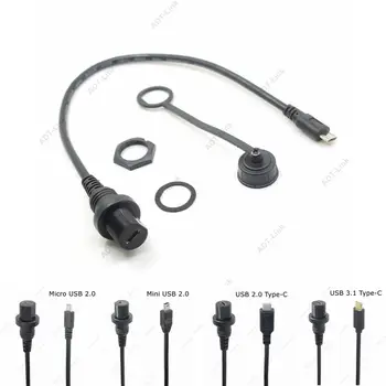 30cm Mini Micro USB 2.0 type-c IP67 Waterproof Cable USB 3.1 c type Male to Female Panel Mount Water Proof Extension Cord usb c
30cm Mini Micro USB 2.0 type-c IP67 Waterproof Cable USB 3.1 c type Male to Female Panel Mount Water Proof Extension Cord usb c