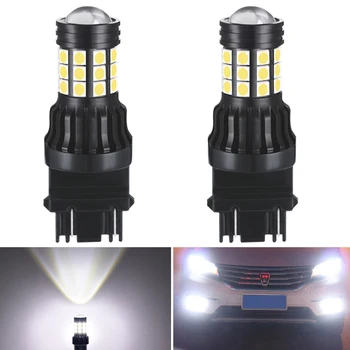 

2x 3157 LED P27/7W T25 3030 LED Bulbs Car Daytime Running Lights DRL 6000K 12V for Hyundai Tucson Creta Kona IX35 Solaris Accent