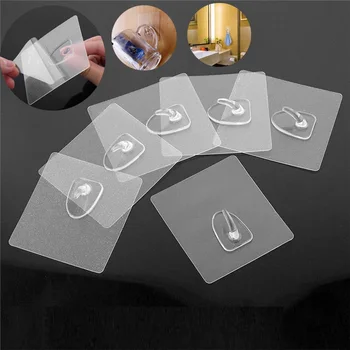 1PC Strong Transparent Wall Hanger Rack Anti-skid Hooks Bearing 3KG Waterproof Adhesive Hook Kitchen Bathroom Dropshipping 
1PC Strong Transparent Wall Hanger Rack Anti-skid Hooks Bearing 3KG Waterproof Adhesive Hook Kitchen Bathroom Dropshipping