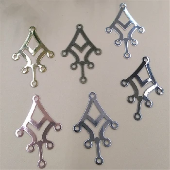 JXMYLAI 36*23mm Multihole 4 Colors Filigree Metal Sheet Copper Hollow Out Laminate Connectors Findings For Jewelry Making 
JXMYLAI 36*23mm Multihole 4 Colors Filigree Metal Sheet Copper Hollow Out Laminate Connectors Findings For Jewelry Making