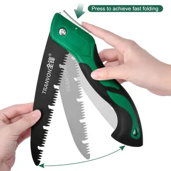 Folding Saw with SK5 Blades Pruning Saw for Wood Bone PVC Tree Pruning Camping Hunting Professional Hand Saw
Folding Saw with SK5 Blades Pruning Saw for Wood Bone PVC Tree Pruning Camping Hunting Professional Hand Saw