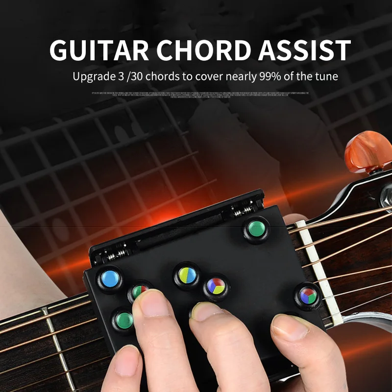 Guitar Learning System Teaching Practrice Aid with 21 Chords Lesson Practice Tools Guitar Chord Trainer Accessories Part
Guitar Learning System Teaching Practrice Aid with 21 Chords Lesson Practice Tools Guitar Chord Trainer Accessories Part