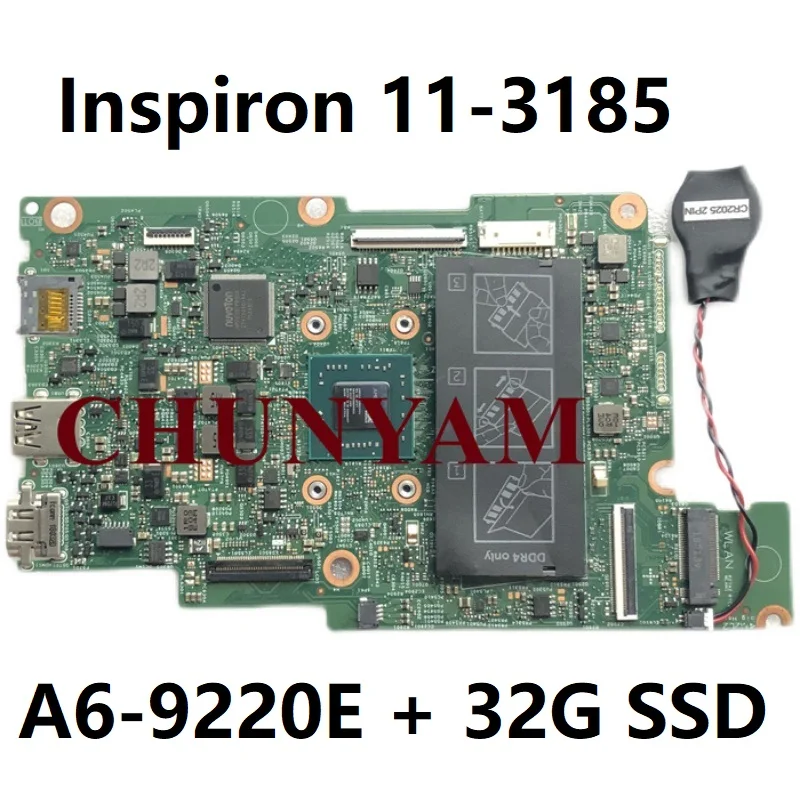 Новинка 17877-1 A6-9220E CPU для Dell Inspiron 11 3180 3185 Материнская плата ноутбука CN-0T92N0 T92N0