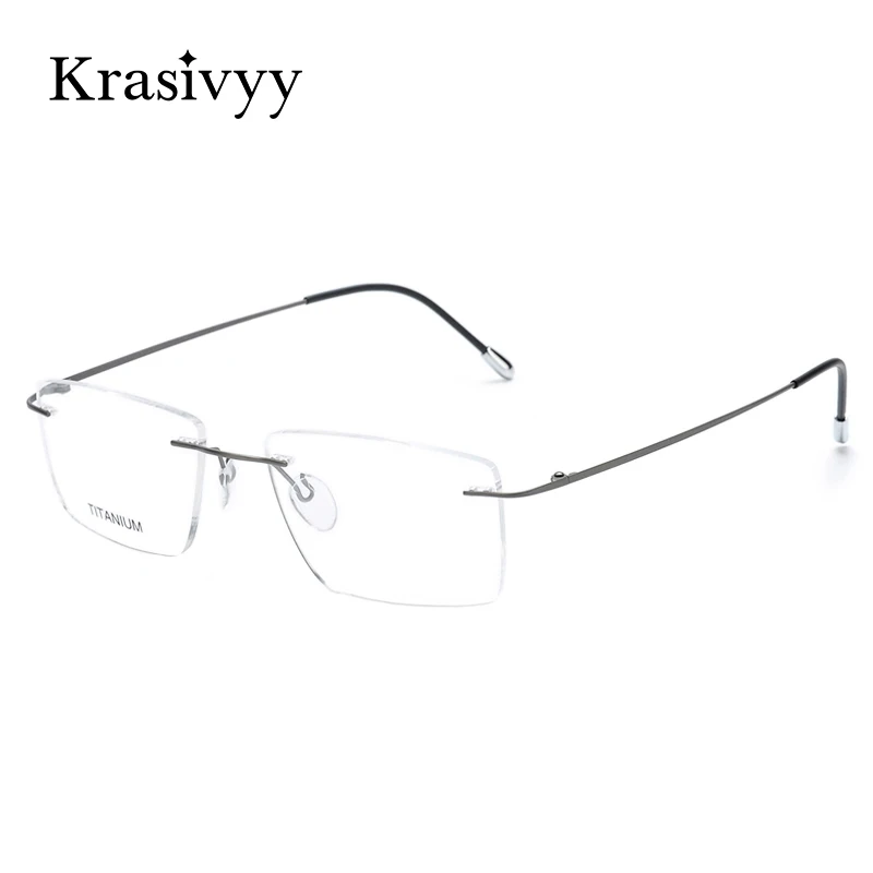 Krasivyy Titanium Glasses Frame Men 2020 New European Design Square Rimless Prescription Eyeglasses Eyewear Frame for Women
Krasivyy Titanium Glasses Frame Men 2020 New European Design Square Rimless Prescription Eyeglasses Eyewear Frame for Women