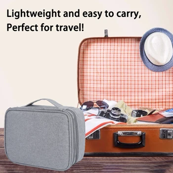 Electronics Organizer Travel Cable Cord Bag Accessories Gadget Gear Storage Cases (Light Blue)
Electronics Organizer Travel Cable Cord Bag Accessories Gadget Gear Storage Cases (Light Blue)