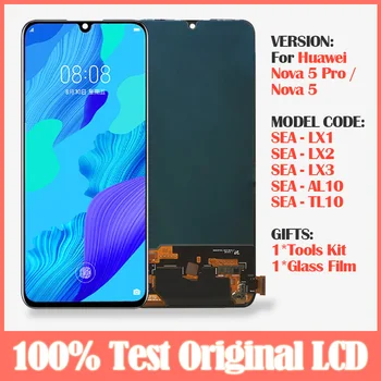 Original AMOLED Screen For Huawei Nova 5 Pro LCD Display Touch Screen For Huawei Nova5 Nova 5 Pro LCD Screen Replacement Parts
Original AMOLED Screen For Huawei Nova 5 Pro LCD Display Touch Screen For Huawei Nova5 Nova 5 Pro LCD Screen Replacement Parts