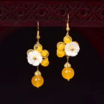 Temperamental Small Fresh Yellow Crystal Pendant Earrings Personal Simple Vintage Eardrop Woman Bijoux Accessories
Temperamental Small Fresh Yellow Crystal Pendant Earrings Personal Simple Vintage Eardrop Woman Bijoux Accessories