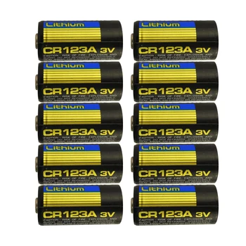 10PCS CR123A Camera Flashlight Cordless Phones Battery CR123 CR17345 DL123A EL123A 123A 3V Lithium Battery for Panasonic
10PCS CR123A Camera Flashlight Cordless Phones Battery CR123 CR17345 DL123A EL123A 123A 3V Lithium Battery for Panasonic