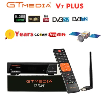 GTMEDIA V7 PLUS Satellite TV Receiver HD 1080P DVB-S2 DVB-T2 Support 1 Year Europe Cccam With WIFI Set Top Box from Freesat V7
GTMEDIA V7 PLUS Satellite TV Receiver HD 1080P DVB-S2 DVB-T2 Support 1 Year Europe Cccam With WIFI Set Top Box from Freesat V7