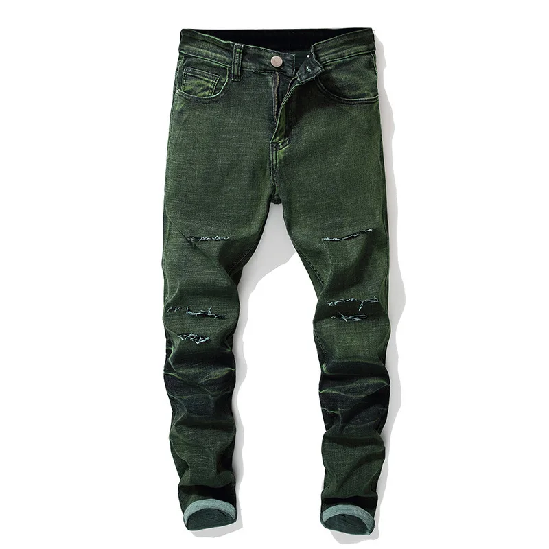 2018 new winter ripped jeans male elastic straight knee hole cotton trousers cross-border new
2018 new winter ripped jeans male elastic straight knee hole cotton trousers cross-border new