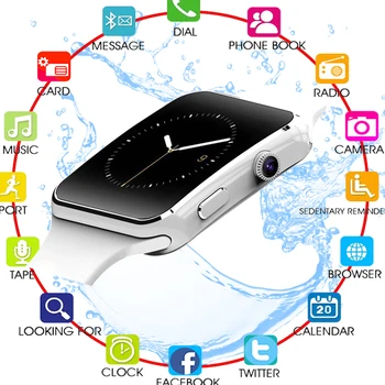 Smart Watch with Camera Touch Screen Support SIM TF Card Bluetooth Smartwatch for iPhone Android Pedometer Clock For Men
Smart Watch with Camera Touch Screen Support SIM TF Card Bluetooth Smartwatch for iPhone Android Pedometer Clock For Men