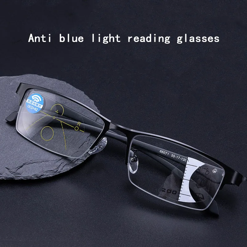 Half Rim Metal Frame Reading Glasses Computer Blue Light Blocking Eyewear Rectangle Flexible Progressive Hyperopia Eyeglasses
Half Rim Metal Frame Reading Glasses Computer Blue Light Blocking Eyewear Rectangle Flexible Progressive Hyperopia Eyeglasses