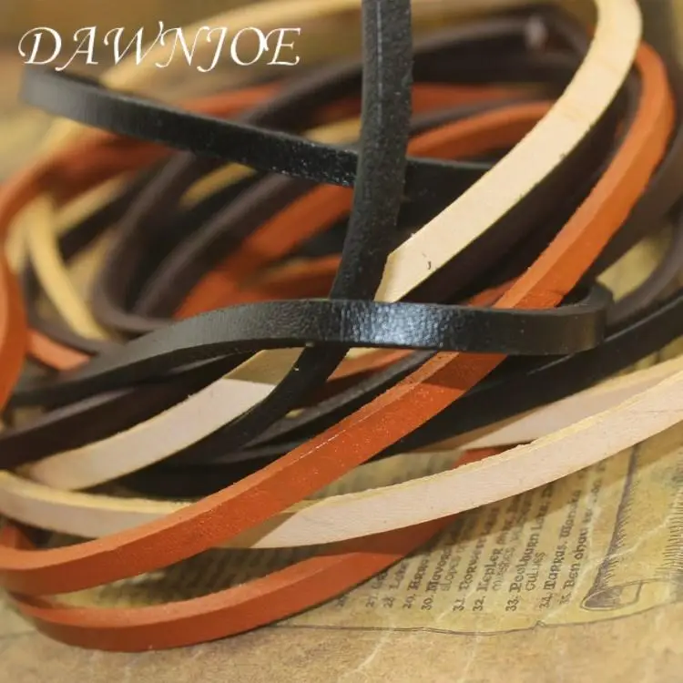 2 Meter/lot 5*3mm 4 Color Vintage Flat Genuine Leather Rope Making Bracelet Necklace Bag rope DIY Jewelry Accessories Finding
2 Meter/lot 5*3mm 4 Color Vintage Flat Genuine Leather Rope Making Bracelet Necklace Bag rope DIY Jewelry Accessories Finding