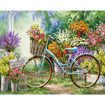 Frameless Painting By Numbers DIY Bicycle Hand Painted Canvas Oil Picture
Frameless Painting By Numbers DIY Bicycle Hand Painted Canvas Oil Picture