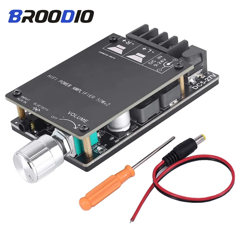 Amplifier TPA3116 Bluetooth 5.0 Dual Channel 2*50W Mini Stereo Audio Receiver High Power Digital 3.5mm AUX HIFI amplificador
Amplifier TPA3116 Bluetooth 5.0 Dual Channel 2*50W Mini Stereo Audio Receiver High Power Digital 3.5mm AUX HIFI amplificador