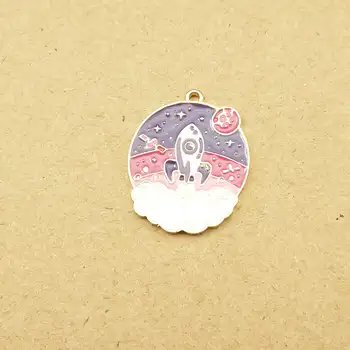 10pcs 21x26mm rocket charms enamel charm for jewelry making fashion earring pendant bracelet and necklace charms
10pcs 21x26mm rocket charms enamel charm for jewelry making fashion earring pendant bracelet and necklace charms