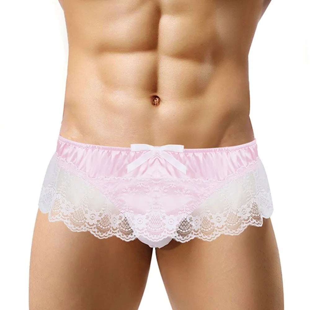 Lace Mini Skirt Panties Men Underwear See-Through G-string Thongs Sexy Satin Briefs Gay Underpants Sissy Lingerie
Lace Mini Skirt Panties Men Underwear See-Through G-string Thongs Sexy Satin Briefs Gay Underpants Sissy Lingerie