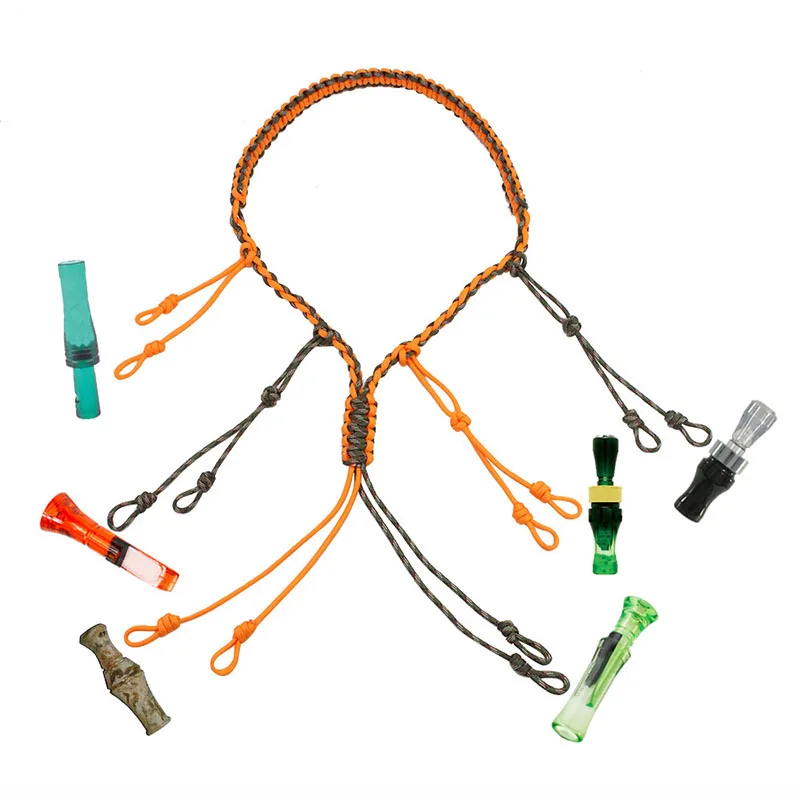 Hunting Decoy Rope Hunting Duck Call Lanyard Cord Hunter Game Whistle Lanyard Hunting Decoy Rope with 12 Adjustable Loops Rings
Hunting Decoy Rope Hunting Duck Call Lanyard Cord Hunter Game Whistle Lanyard Hunting Decoy Rope with 12 Adjustable Loops Rings