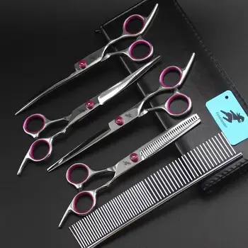 7inch Pet Grooming Scissors Sets Pet Scissors,STRAIHT & THINNING & CURVED scissors in 1 set,,
7inch Pet Grooming Scissors Sets Pet Scissors,STRAIHT & THINNING & CURVED scissors in 1 set,,