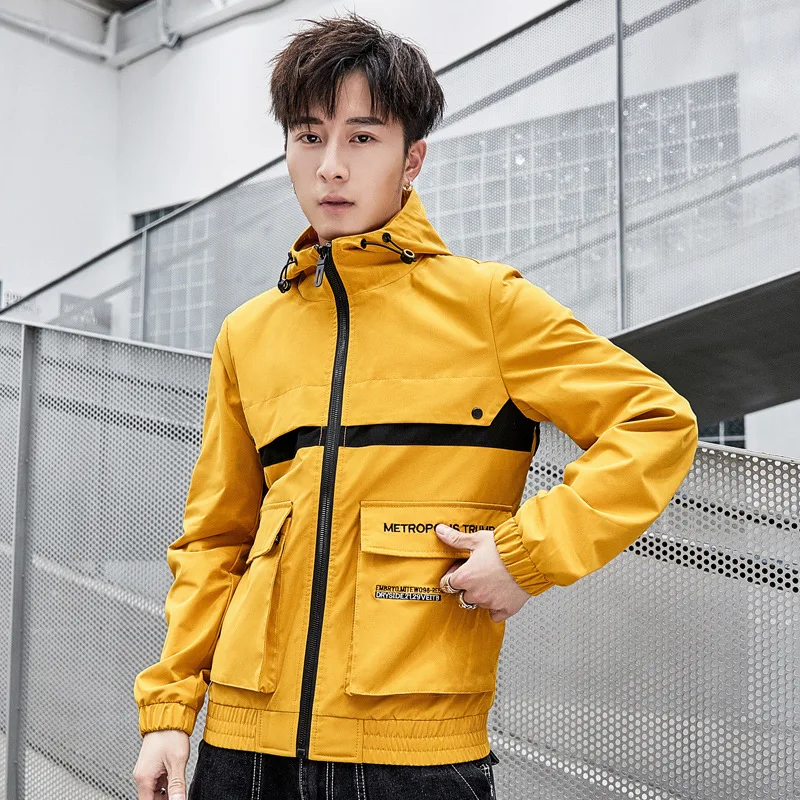 2019 Spring New Style Hooded Trend Jacket Men Jacket Embroidered Casual Youth Men Jacket Versatile
2019 Spring New Style Hooded Trend Jacket Men Jacket Embroidered Casual Youth Men Jacket Versatile