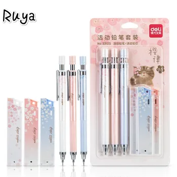 Fresh Sakura Mechanical Pencil Set Student Automatic School Office Supply Escolar Papelaria lapices kawaii lapiz lapiseira lapis
Fresh Sakura Mechanical Pencil Set Student Automatic School Office Supply Escolar Papelaria lapices kawaii lapiz lapiseira lapis