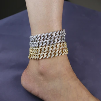 2 Colors Iced Out Hip Hop Rock Style Bling Cz Cuban Chain Anklet Dainty Jewlery for Women Wedding Gift Fashion 2020 New
2 Colors Iced Out Hip Hop Rock Style Bling Cz Cuban Chain Anklet Dainty Jewlery for Women Wedding Gift Fashion 2020 New
