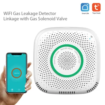 Tuya Gas detector Wifi Smart Combustible Gas Sensor LPG Biogas detector Controller by Tuya or Smart life App
Tuya Gas detector Wifi Smart Combustible Gas Sensor LPG Biogas detector Controller by Tuya or Smart life App
