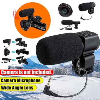 Universal Camcorder Video Camera 0.39X Wide-angle Lens Small Large Microphone for Video Camera Camcorder Accessories
Universal Camcorder Video Camera 0.39X Wide-angle Lens Small Large Microphone for Video Camera Camcorder Accessories
