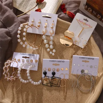 Fashion Round Heart Earrings For Women Elegant Pearl Earrings Set Gold Color Geometric Circle Dangle Earrings 2020 Jewelry New
Fashion Round Heart Earrings For Women Elegant Pearl Earrings Set Gold Color Geometric Circle Dangle Earrings 2020 Jewelry New