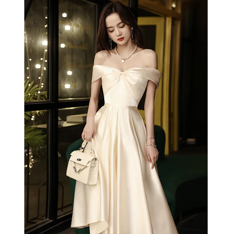 Exquisite Women's Formal Prom Dresses Sexy Off Shoulder Sleeveless Knee-Length A-Line Solid Color Elegant Banquet Party Gowns
Exquisite Women's Formal Prom Dresses Sexy Off Shoulder Sleeveless Knee-Length A-Line Solid Color Elegant Banquet Party Gowns