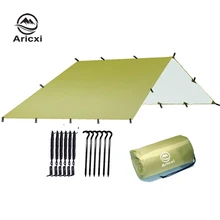 Lona ultraleve acampamento ao ar livre survival sun shelter sombra toldo revestimento de prata pérgola barraca de praia à prova dwaterproof água(China)