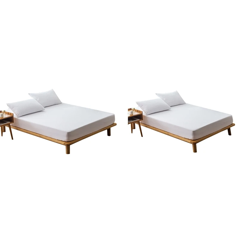 2 Pcs Matress Cover 100% Waterproof Mattress Protector Bed Bug Proof Dust Mite Mattress Pad Cover, 160X200 & 90X200
2 Pcs Matress Cover 100% Waterproof Mattress Protector Bed Bug Proof Dust Mite Mattress Pad Cover, 160X200 & 90X200