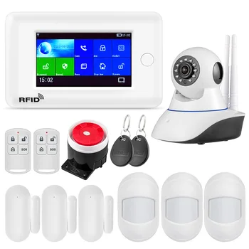 WIFI GSM GPRS Intelligent Home Security Alarm System IP Camera RFID Control Mobile Detector Indoor Monitor
WIFI GSM GPRS Intelligent Home Security Alarm System IP Camera RFID Control Mobile Detector Indoor Monitor