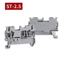 Din Rail Terminal Block ST-2.5 Return Pull Type Spring Connection Connector Screwless Brass 10Pcs Wire Conductor
Din Rail Terminal Block ST-2.5 Return Pull Type Spring Connection Connector Screwless Brass 10Pcs Wire Conductor