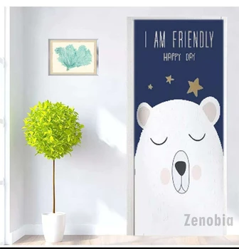 Cartoon 3D Door Sticker White Bear Door Decoration Waterproof Pvc Self-Adhesive Mural Modular Print Sticker Kid's Room Decor 
Cartoon 3D Door Sticker White Bear Door Decoration Waterproof Pvc Self-Adhesive Mural Modular Print Sticker Kid's Room Decor
