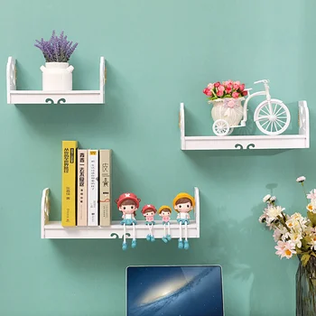 Wall shelf free punching Bedroom TV wall decoration wall hanging Cosmetic storage rack word partition
Wall shelf free punching Bedroom TV wall decoration wall hanging Cosmetic storage rack word partition