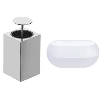 Toothpick Holder Stainless Steel Rustproof Toothpick Can & Toilet Waterproof Tissue Box Free Punching Wall Mounted 
Toothpick Holder Stainless Steel Rustproof Toothpick Can & Toilet Waterproof Tissue Box Free Punching Wall Mounted