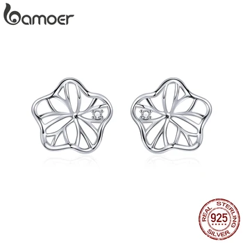 bamoer 925 Sterling Silver Openwork Lotus Leaf Stud Earrings for Women Hypoallergenic Jewelry with Silicone Earplugs BSE329
bamoer 925 Sterling Silver Openwork Lotus Leaf Stud Earrings for Women Hypoallergenic Jewelry with Silicone Earplugs BSE329