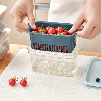 Drawer Refrigerator Storage Box Vegetable Washing Filter Spacer Layer Food Storage Rack Home Multifunction Sealing Storage Box
Drawer Refrigerator Storage Box Vegetable Washing Filter Spacer Layer Food Storage Rack Home Multifunction Sealing Storage Box