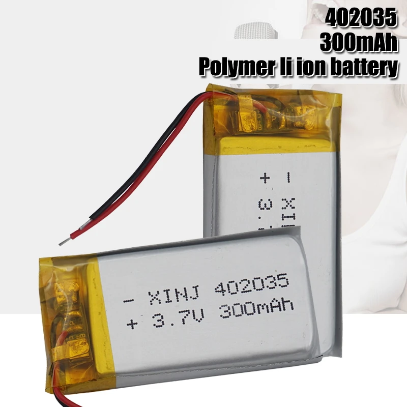 Литий-полимерный аккумулятор 3 7 в 402035 Lipo сменный литий-ионный 300 мАч для Bt