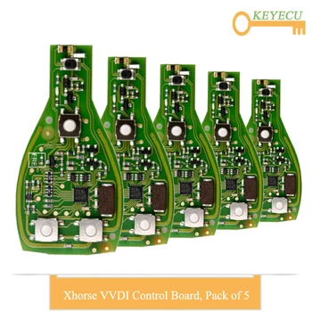 KEYECU 5PCS Xhorse VVDI BE Key Pro Improved Version Remote Control Car Key Board for Mercedes-Benz, Fob 3 Button - 315MHz 433MHz
KEYECU 5PCS Xhorse VVDI BE Key Pro Improved Version Remote Control Car Key Board for Mercedes-Benz, Fob 3 Button - 315MHz 433MHz